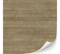 Lot de 3 feuilles de revêtement de sol autocollant pour maison de poupée à l'échelle 1:12 (planches de terrasse)