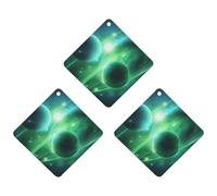 Lot de 3 feuilles d'encens parfumées à suspendre pour voiture, maison, voiture, décoration intérieure, planète verte