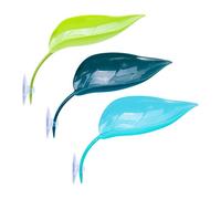 Lot de 3 Feuilles d'habitat en Forme de Grenouille - à Ventouse - Feuilles de Terrarium réalistes et polyvalentes Qui se laissent Reposer Le Manque de Geckos