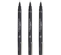 Lot De 3 Feutres De Dessin Uni Pin - 0.2 Mm - Noir - Uni-Ball