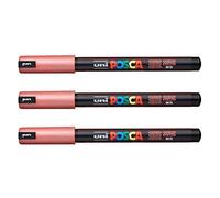Lot de 3 feutres Posca PC-1MR Uni-Ball, disponible dans une gamme de 16 couleurs