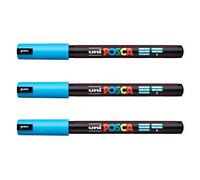 Lot de 3 feutres Posca PC-1MR Uni-Ball, disponible dans une gamme de 16 couleurs