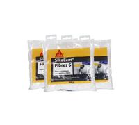 Lot de 3 Fibres micro-synthétiques SIKA SikaCem - Pour bétons et mortiers - Fibres 6 - 150 g