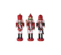 Lot de 3 figurines Casse-Noisette EDM - esprit de Noël - Bois - 72070