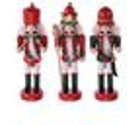 Lot de 3 figurines Casse-Noisette EDM - esprit de Noël - Bois - 72070