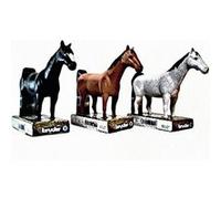 Lot de 3 figurines cheval 1/16 eme - BRUDER. G