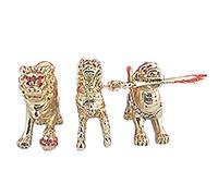 Lot de 3 figurines Feng Shui de gardiens divins et célestes + bracelet cordon rouge Mxsabrina gratuit - W9004