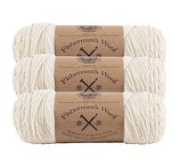 (Lot de 3) Fil de laine de p cheur Lion Brand Yarn Naturel