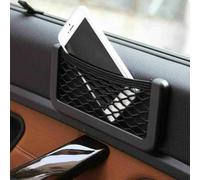 Lot de 3 filets de rangement latéraux pour siège de voiture avec poches élastiques pour ranger les téléphones portables, les boissons et les petits objets à l'intérieur du véhicule