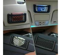 Lot de 3 filets de rangement latéraux pour siège de voiture avec support de téléphone, organiseur de poche pour siège arrière, compatible avec la plupart des véhicules