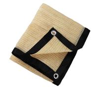 Lot de 3 filets d'ombrage en polyéthylène haute densité pour poulailler, pergolas et terrasses, œillets de protection UV inclus, beige, 3 solutions d'ombrage idéales pour l'extérieur