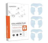 Lot de 3 films de collagène, masque nourrissant éclaircissant pour la peau, film de collagène fondant pour apaiser et soigner les types de peau, peaux sensibles, sèches et grasses