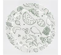 Fackelmann 49036 Lot de 3 couvercles réutilisables en coton, Couvercles de conservation en tissu lavables, Blanc, Vert, Coton, 8 cm, 16 cm et 20cm