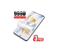 Lot de 3 films hydrocoagulés fins compatibles avec HUAWEI Honor 90 Pro, 80, 70, 60, 50 Pro Plus, SE, X7, X9, X8, X9a et X7 (non compatibles avec le