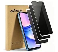 Lot de 3 films protecteurs d'écran en verre trempé pour Samsung Galaxy A15 | Dureté 9H, compatible avec les coques, anti-rayures, anti-traces de doigts, protecteur d'écran sans rayures