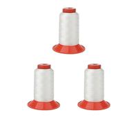 Lot de 3 fils à coudre solides en nylon pour tente sac à dos Blanc 500 m