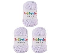 Lot de 3 fils à tisser super doux épais et épais pour t-shirt pour tricoter, couverture, sac à main, loisirs créatifs, 300 g