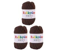 Lot de 3 fils à tisser super doux et épais pour t-shirt, couverture, sac à main, sac à main, loisirs créatifs - 300 g