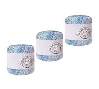 Lot de 3 fils de coton mercerisé doux et confortable pour tissus délicats et travaux manuels - Fil de coton mercerisé pour la fabrication de dentelle