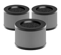 Lot de 3 filtres à air de rechange MK01 MK06 compatibles avec les purificateurs d'air Arieve MK01 MK06, ToLife TZ-K1, Kloudi DH-JH01, filtre HEPA 4 en 1 H13 True - Version fumée