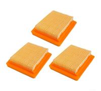 Lot de 3 filtres à air pour débroussailleuses compatibles avec les modèles FS120 et BT120 conçus pour résister aux conditions extérieures difficiles