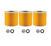 Lot De 3 Filtres À Cartouche Compatibles Avec Les Aspirateurs Karcher WD3 Premium, WD2, WD3 WD1 MV3 MV2, Kit D'extension Contre Les Poussières Fines WD3 P