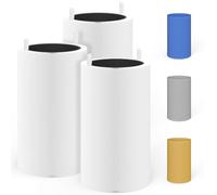 Lot de 3 filtres à charbon HEPA Blue Pure 411 compatibles avec les purificateurs d'air Blueair Blue Pure 411, 411+, 411 avec 3 préfiltres en tissu lavables supplémentaires