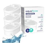 Lot de 3 filtres à eau Aquafloow Aquerpro pour la carafe et le distributeur Waterdrop
