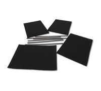 Lot de 3 filtres charbon - SAUTER - Kit AK204AE1 - Hotte - Blanc
