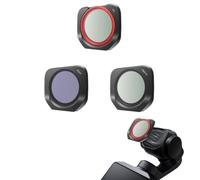 Lot de 3 filtres compatibles avec Insta360 Luna Pro, objectifs magnétiques en verre optique à montage rapide pour une photographie améliorée, noir nuit