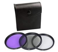 Lot de 3 filtres CPL FLD avec sac de protection polarisant circulaire 62 mm Violet clair 49 mm 52 mm 55 mm 58 mm 62 mm 67 mm 72 mm 77 mm