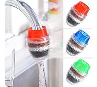 Lot de 3 filtres de fixation pour robinet, purificateur d'eau pour robinet de cuisine, filtre à charbon actif supprime le chlore, le fluor, la cuisine, la salle de bain