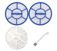 Lot de 3 filtres de rechange et brosse de nettoyage pour aspirateur Karcher VC3 modèle 1 198125 0 et 2 863238 0 conçu pour filtrer la poussière fine