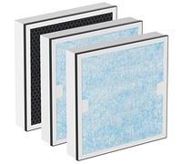Lot de 3 filtres de rechange HEPA et charbon actif compatibles avec la brosse à air AlorAir CleanShield HEPA 550