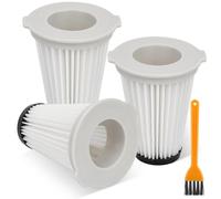 Lot de 3 filtres de Rechange pour Einhell TE-SV 18 Li, Ensemble de filtres pour aspirateur à manche sans fil Einhell TE-SV 18 Li, et brosse de nettoyage, lavable