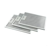 Lot de 3 filtres en maille métallique, filtres en aluminium pour hotte, filtre à graisse, filtre à grille métallique, filtre d'aération, 310 x 250 x 9 mm