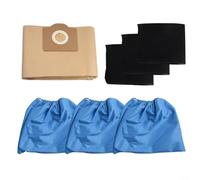 Lot de 3 filtres en mousse, 5 sacs à poussière, 3 housses en tissu, compatibles avec les aspirateurs Einhell Wet/Dry modèles TC 1800, TC 1820