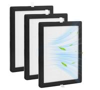 Lot de 3 filtres HEPA compatibles avec MeacoDry Arete One 10 L et 12 L, filtre de rechange HEPA pour purificateur d'air, filtre de rechange HEPA à charbon actif H13