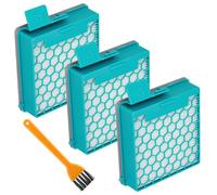 Lot de 3 filtres HEPA de rechange compatibles avec Miele Boost CX1 Active/Allergy/Cat & Dog/Parquet PowerLine, filtre hygiénique alternatif AirClean pour SF-HA 60/SF-HY 60