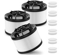 Lot de 3 filtres HEPA de rechange pour aspirateurs, filtre d'aspirateur pour aspirateur sans fil Levoit LVAC 200 avec 6 filtres pré-moteur et 6 filtres post-moteur, 99,9% de puissance de filtration