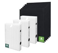 Lot De 3 Filtres HEPA HPA300 Avec 6 Préfiltres À Charbon Actif, Compatibles Avec Honeywell, HPA300, HPA304, HPA5300 Et HPA 8350