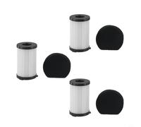 Lot de 3 filtres HEPA réutilisables pour aspirateur AK585K V8, filtre de rechange lavable compatible avec le modèle AK585K, 5,9 cm de diamètre, 9,8 cm de hauteur, blanc/noir