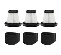 Lot de 3 filtres lavables et réutilisables compatibles avec les aspirateurs Russell Taylors Z6, avec manchon en mousse pour poussière fine et Da