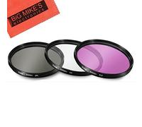 Lot de 3 filtres multi-couches 46 mm UV-CPL-FLD pour appareil photo Panasonic Lumix DMC-G7 DSLM avec objectif 14-42 mm, Nikon Z30 avec objectif 16-50 mm