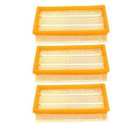 Lot de 3 filtres plissés plats Kärcher NT 25/1 Ap, NT 35/1 Ap, NT 35/1, NT 45/1, NT 55/1, NT 361, NT 561, NT 611 Tact, Te, M, Eco (remplace 6.904-367.0)