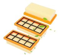 Lot de 3 filtres plissés plats pour Kär-cher AD 2, AD 2 Battery, AD 3, AD3 Premium, AD 4, AD4 Premium, AD 3.200, AD 3.000 - Remplace les filtres 6.4 15-953.0