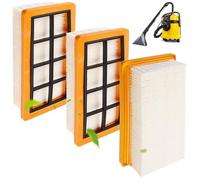 Lot de 3 filtres plissés plats pour Kärcher AD4 Premium, AD2, AD2 Battery, AD3 Premium, AD3, AD 3.200, AD 3.000, pour aspirateur Kärcher KFI 7420, filtre plissé plat, remplace 6.415-953.0