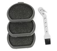 Lot de 3 filtres pré-moteur de rechange pour aspirateur AEG FX9 QX9, avec brosse de nettoyage