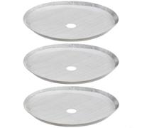 Lot de 3 filtres réutilisables en maille d'acier inoxydable pour cafetières à piston compatibles avec les pots de 350 ml, 800 ml, 1000 ml, finition argentée pour un nettoyage et un brassage faciles