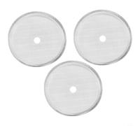Lot de 3 filtres réutilisables en maille d'acier inoxydable pour cafetières à piston compatibles avec les pots de 350 ml, 800 ml, 1000 ml, finition argentée pour un nettoyage et un brassage faciles